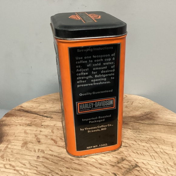 🟠 Vintage Harley-Davidson Motorcycles Tin - Biker Brew Coffee - Collectible - Picture 4 of 15